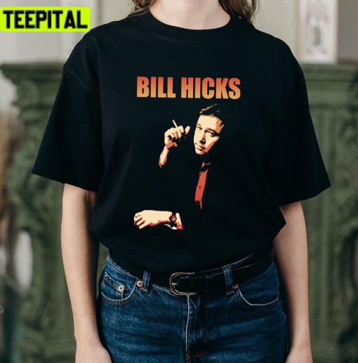 Retro Black Portrait Bill Hicks Unisex T-Shirt