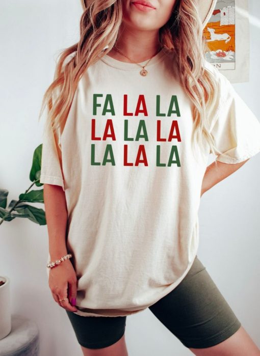 Retro Christmas Fa La La La Shirt