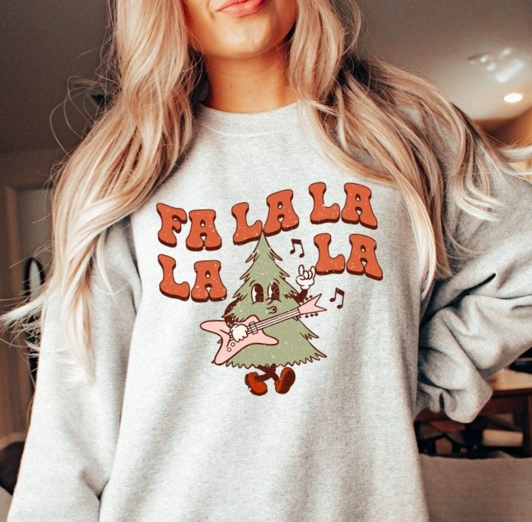 Retro Christmas Tree Holiday Season Ugly Sweatshirt