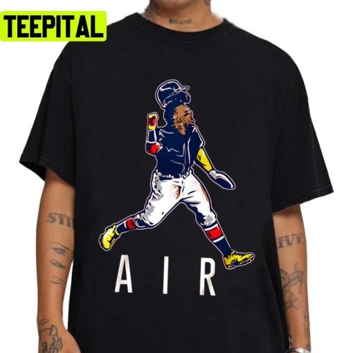 Retro Design Baseball Player Animated Air Acuna Unisex T-Shirt