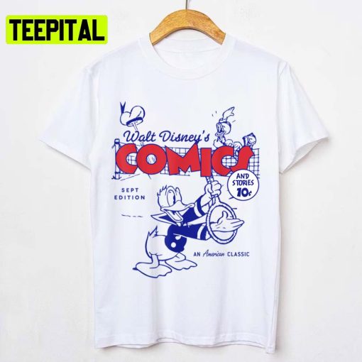 Retro Design Donald Duck Comic Cover Unisex T-Shirt