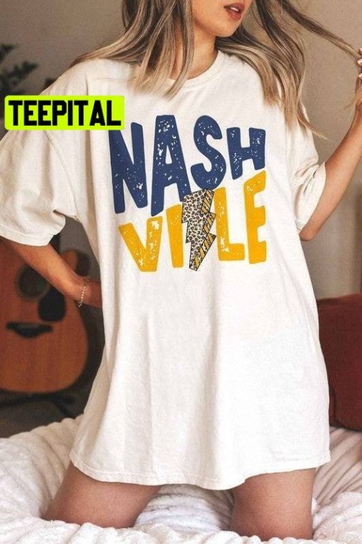 Retro Nashville Music City Graphic Trending Unisex T-Shirt