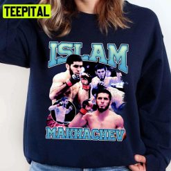 Retro Portrait Islam Makhachev Ufc Fighter Unisex Sweatshirt