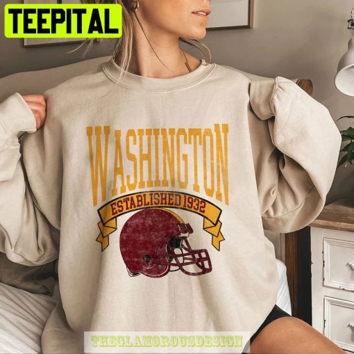 Retro Vintage Washington Football Unisex Sweatshirt