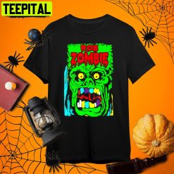 Rob Animals Green Zombie Ugly Face Rob Zombie Halloween Retro Art Unisex T-Shirt