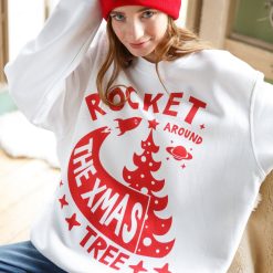 Rocket Around the Christmas Tree Women’s Sweatshirt