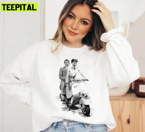 Rome Iconic Moment Audrey Hepburn Unisex Sweatshirt