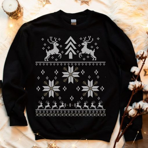 Rudolph and Stars Ugly Christmas Sweatshirt