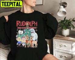 Rudolph The Red Nosed Reindeer Christmas Vintage Xmas Unisex T-Shirt