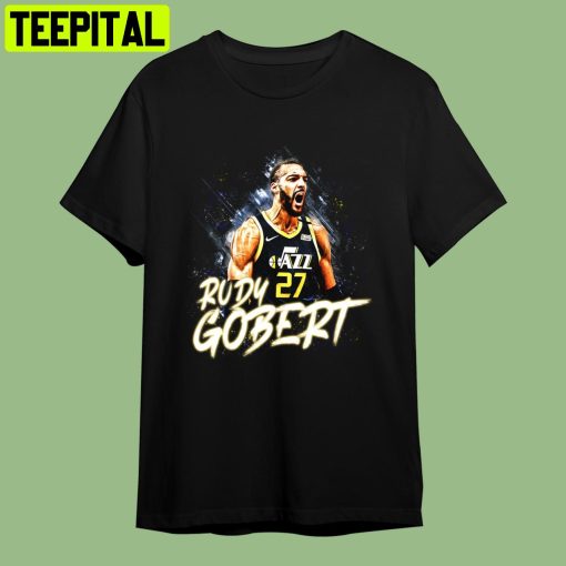 Rudy Gobert Digital Retro Art Unisex T-Shirt