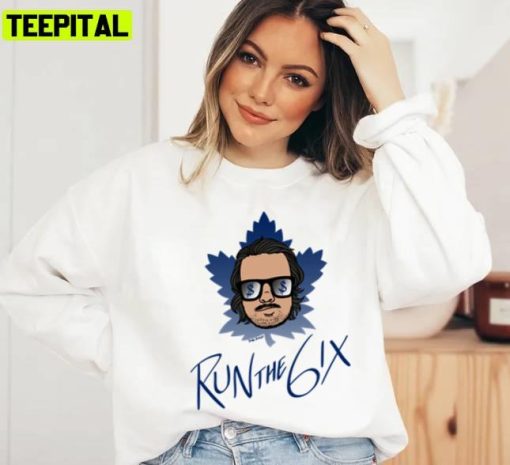 Run The 6ix Auston Matthew Ice Hockey Toronto Mapel Leafs Unisex T-Shirt