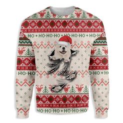 Samoyed Scratch Unisex 3D Ugly Christmas Sweater