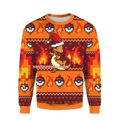 Santa Charmander Christmas Ugly Sweater