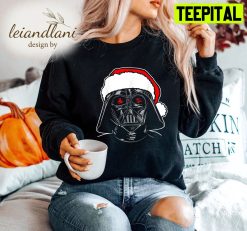 Santa Darth Vader Sketch Graphic Storm Trooper Santa Star Wars Christmas Sweatshirt