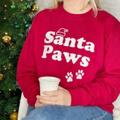 Santa Paws Pet Lover Christmas Sweatshirt