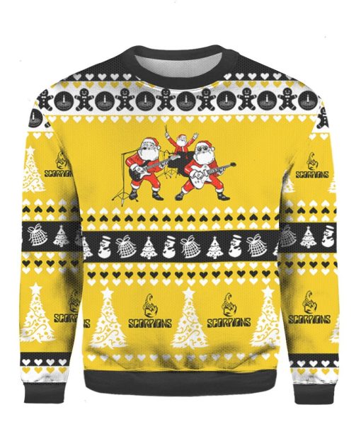 Santa Scorpions Merry Christmas Ugly 3D Sweater