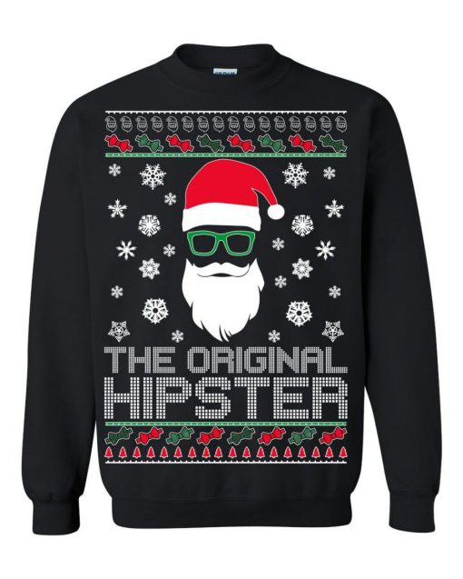 Santa The Original Hipster Ugly Christmas Sweater