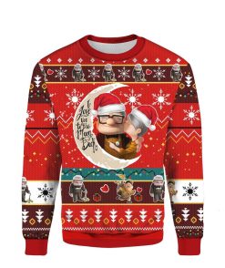 Santa Up Movies Characters Ugly 3D Christmas Sweater