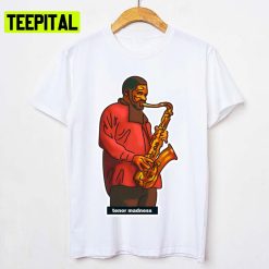 Saxophonist Tenor Madness Animated Art Unisex T-Shirt