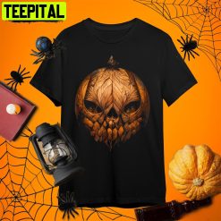 Scariest Pumpkin Jack O Lantern Of Halloween Gothic Horror Retro Art Unisex T-Shirt