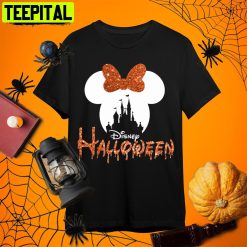 Scary Big Bow Disney Halloween Retro Art Unisex T-Shirt