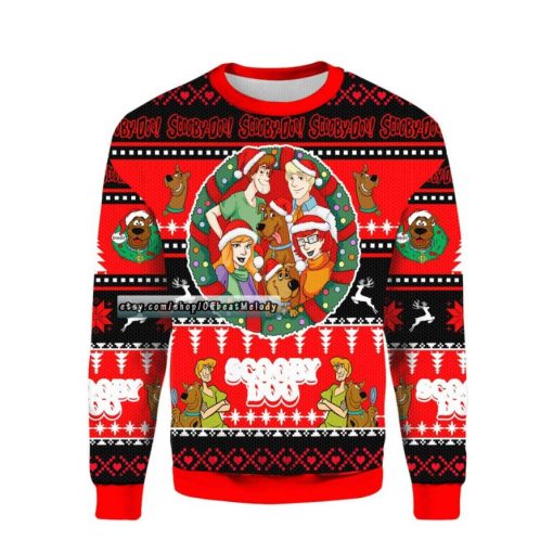 Scooby Doo Characters Ugly Christmas Sweater