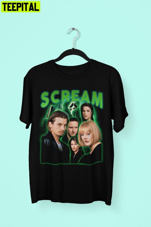 Scream Movie 90s Horror Halloween Retro Design T-Shirt