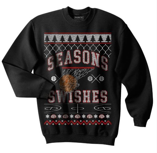 Seasons Swishes Ugly Christmas Sweater