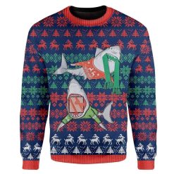 Shark Christmas Personalized Unisex Christmas 3D Sweater