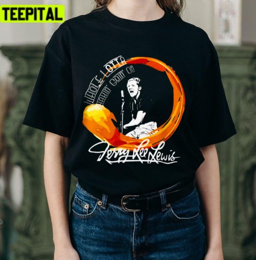 Signature Art The Killer Jerry Lee Lewis On The Show Unisex T-Shirt