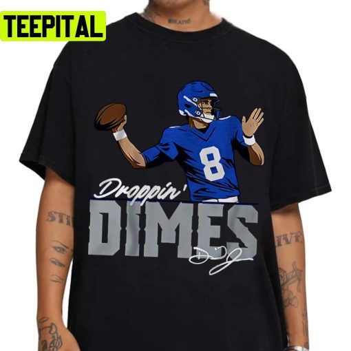 Signature New York Giants Daniel Jones Dropping Dimes Unisex T-Shirt