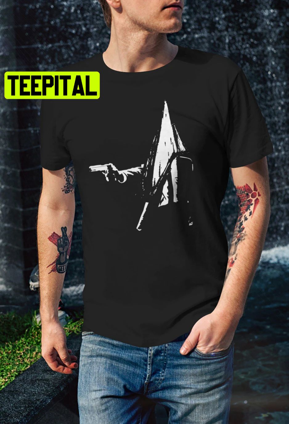 Silent Hill Pulp Fiction Pyramid Head Trending Unisex T-Shirt