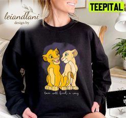 Simba Nala Love Graphic Simba Hakuna Matata No Worries Lion King Disney Sweatshirt