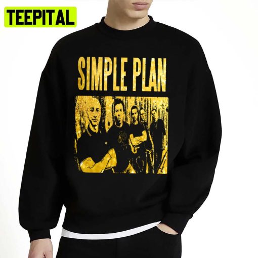 Simpe Plan Retro Music Gold Art Unisex Sweatshirt