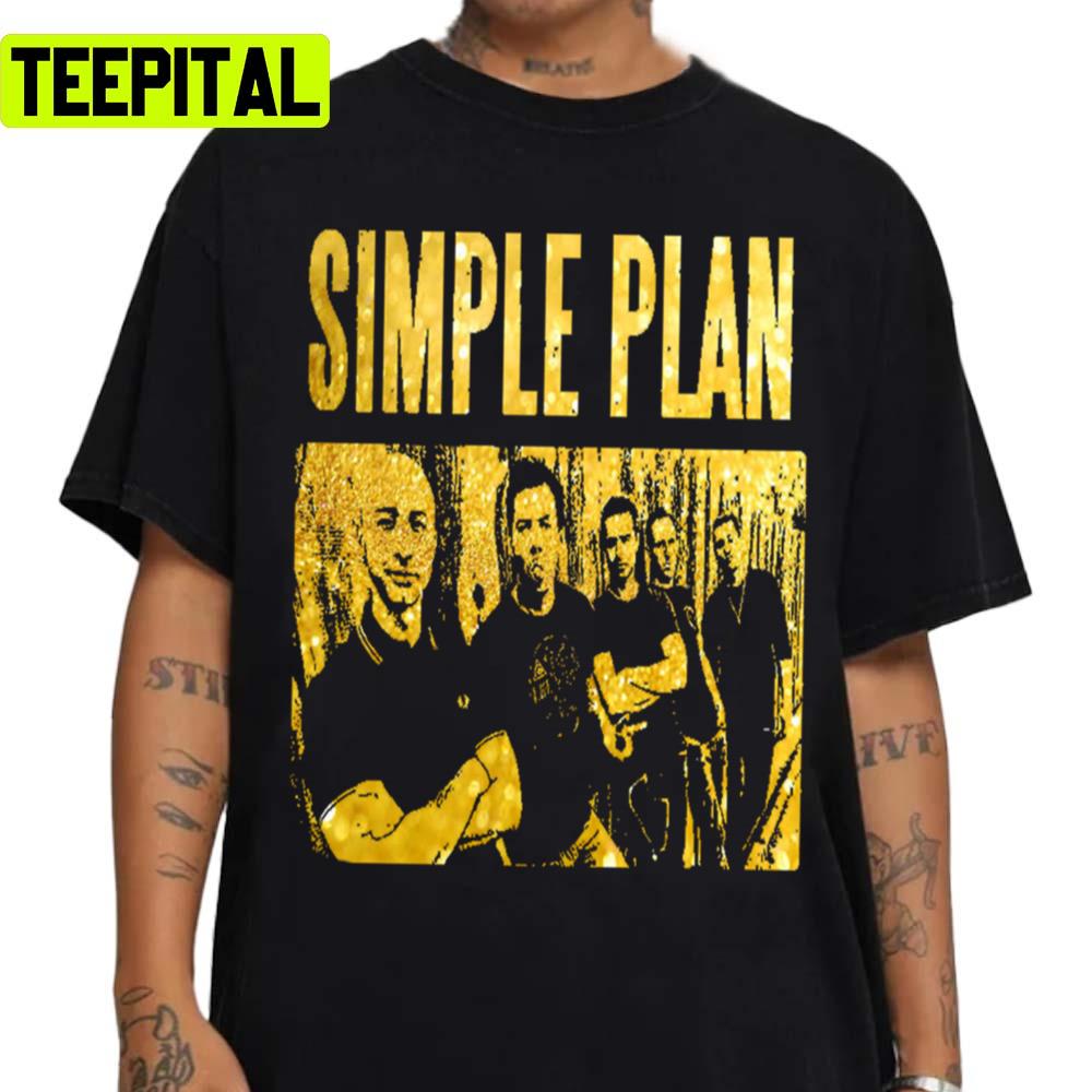 Simpe Plan Retro Music Gold Art Unisex Sweatshirt