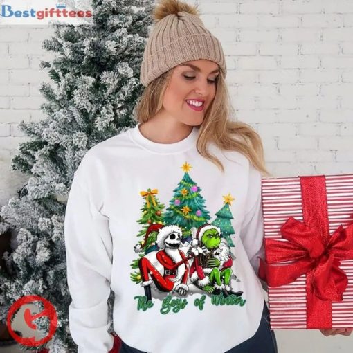 Skellington And Grinch 3D Christmas Sweater