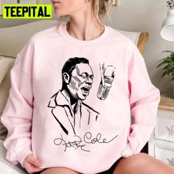 Sketch Art King Of Jazz Nat King Cole Nathaniel Adams Coles Unisex Sweatshirt