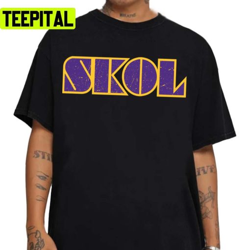 Skol Retro Typography Minnesota Vikings Unisex T-Shirt