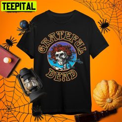 Skull Halloween Grateful Dead Retro Art Unisex T-Shirt