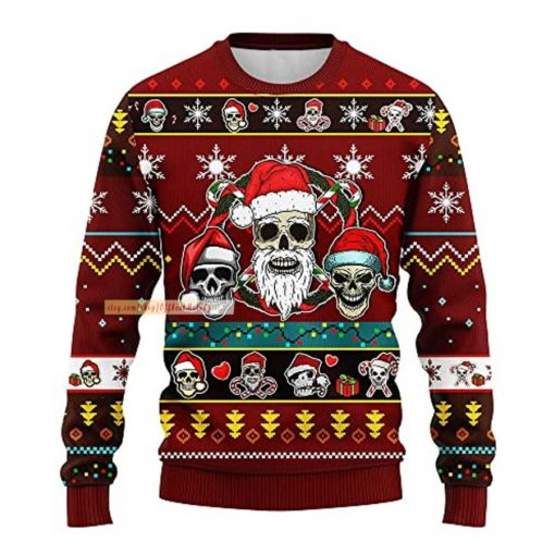 Skull Santa Ugly Christmas Sweater