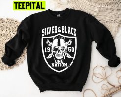 Sliver&black Las Vegas Football Funny Unisex Sweatshirt