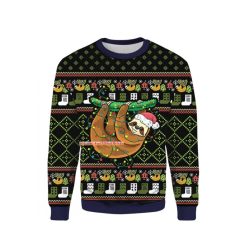 Sloth Light Ugly Xmas Christmas Ugly Sweater