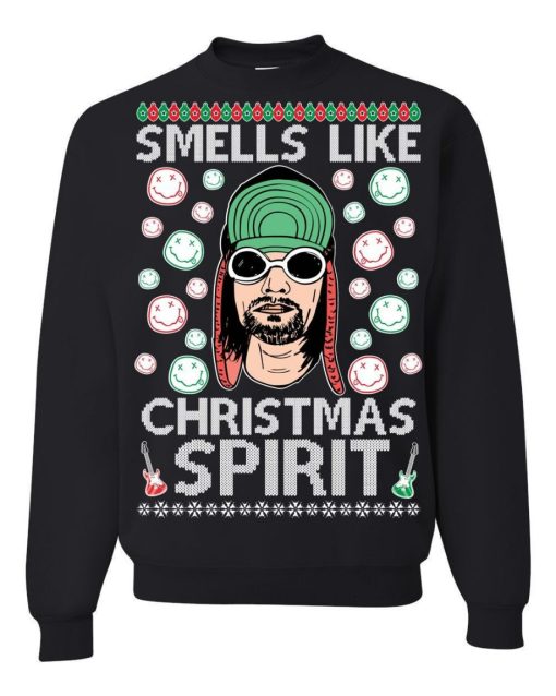 Smells Like Christmas Spirit Ugly Sweater