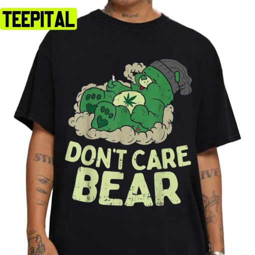 Smoking Weed Funny Bear Cannabis Marijuana Unisex Sweatshirt