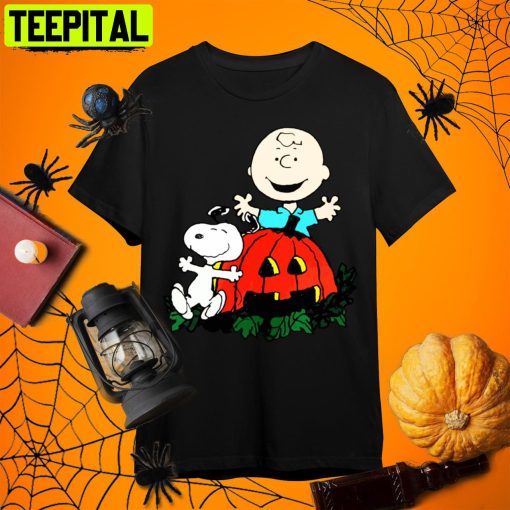 Snoopy Charlie Brown Halloween Retro Art Unisex T-Shirt