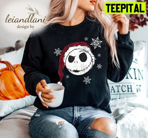 Snowflake Holiday Jack Sally Nightmare Before Christmas Sweatshirt