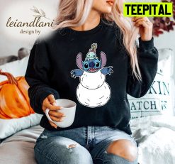 Snowman Tree Santa Hat Present Stitch Sweatshirt