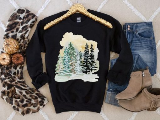 Snowy Christmas Fall Sweatshirt