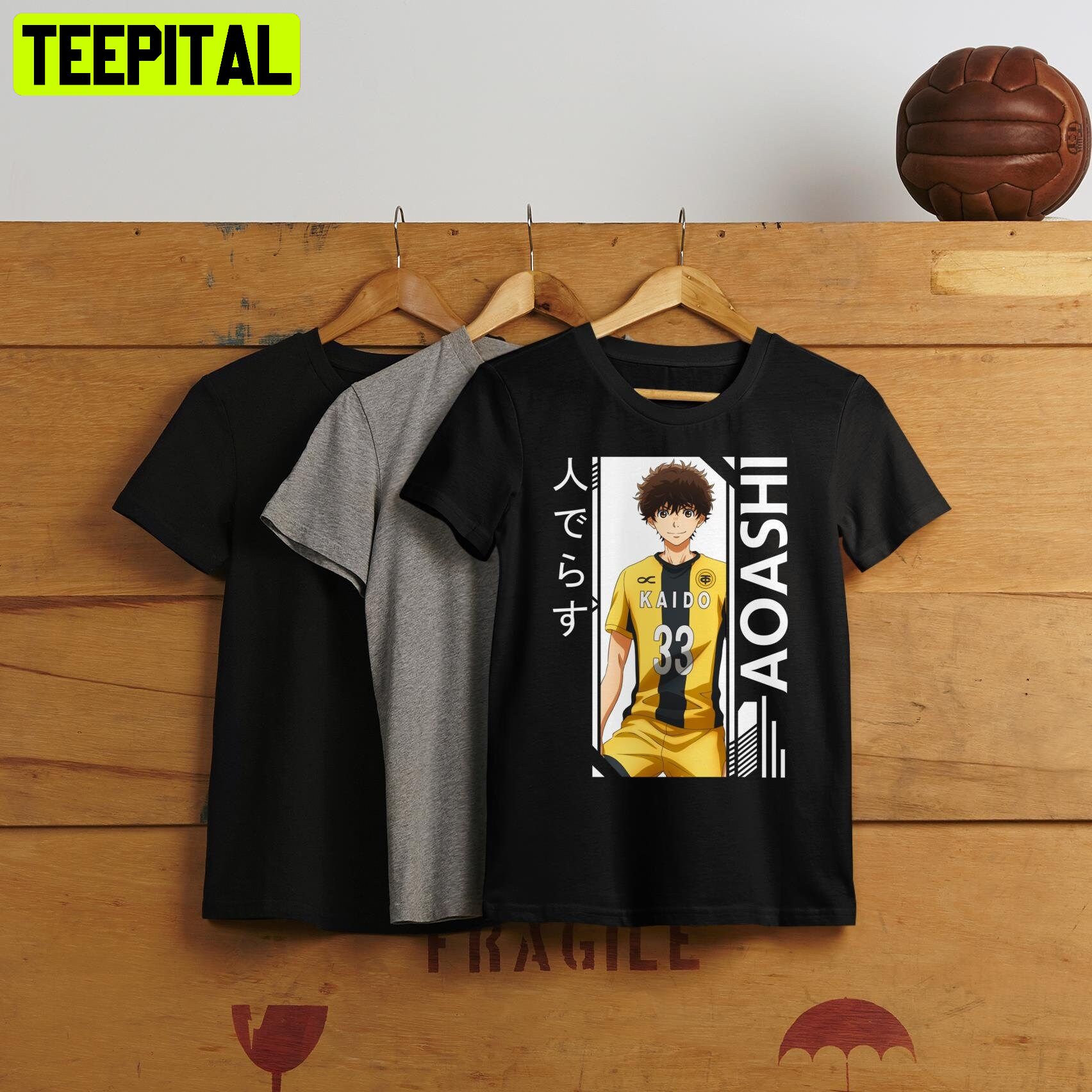 Soccer Ashito Aoi Takeshima Anime Tatsuya Fukuda Aoi Ashit Unisex T-Shirt –  Teepital – Everyday New Aesthetic Designs