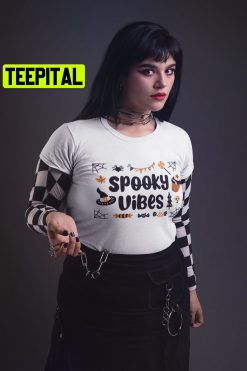 Spooky Vibes Kawaii Halloween Illustration Pastel Trending Unisex Shirt